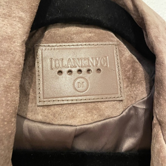 Gorgeous Women's Leather Jacket Medium Brown Tan Suede Motorcycle BlankNyc Moto - Picture 3 of 11